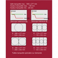 Formats maximum des barquettes